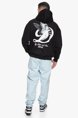 HEAVY OVERZIZE FLY HIGH HOODIE BLACK