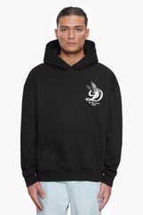 HEAVY OVERZIZE FLY HIGH HOODIE BLACK