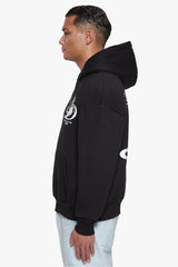 HEAVY OVERZIZE FLY HIGH HOODIE BLACK