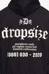 HEAVY OVERSIZE NUMBER HOODIE BLACK