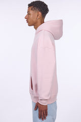 HEAVY OVERSIZE MIDDLE LOGO HOODIE WASHED PINK