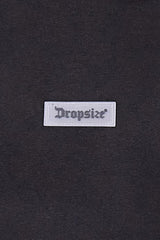 HEAVY OVERSIZE MIDDLE RUBBER PATCH HOODIE BLACK