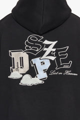 HEAVY OVERSIZE CLOUD STYLE HOODIE BLACK