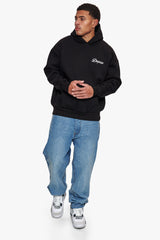 HEAVY OVERSIZE BROKEN DREAMS BACKPRINT HOODIE BLACK