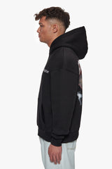 HEAVY OVERSIZE HUNTING SEASON EAGLE HOODIE BLACK