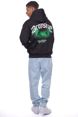 HEAVY OVERSIZE BEST PLACE TO LIVE HOODIE BLACK/PINE