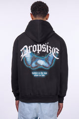 HEAVY OVERSIZE BEST PLACE TO LIVE HOODIE BLACK/BLUE