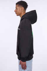 HEAVY OVERSIZE BEST PLACE TO LIVE HOODIE BLACK/PINE