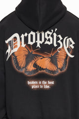 HEAVY OVERSIZE BEST PLACE TO LIVE HOODIE BLACK/ORANGE