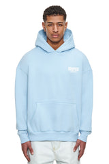 HEAVY OVERSIZE DROPSIZE STUDIOS HOODIE BABY BLUE
