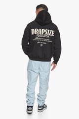 HEAVY OVERSIZE DROPSIZE STUDIOS HOODIE BLACK/COCONUT