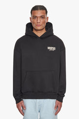 HEAVY OVERSIZE DROPSIZE STUDIOS HOODIE BLACK/COCONUT