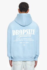 HEAVY OVERSIZE DROPSIZE STUDIOS HOODIE BABY BLUE