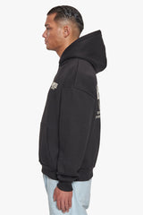 HEAVY OVERSIZE DROPSIZE STUDIOS HOODIE BLACK/COCONUT