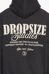 HEAVY OVERSIZE DROPSIZE STUDIOS HOODIE BLACK/COCONUT