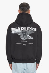 HEAVY OVERSIZE FEARLESS HOODIE BLACK