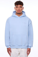 HEAVY LOOSE FIT HOODIE BABY BLUE