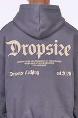 HEAVY OVERSIZE PERMISSION HOODIE GREY