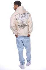 HEAVY OVERSIZE PEGASUS HOODIE COCONUT MILK