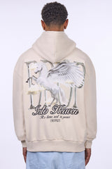 HEAVY OVERSIZE PEGASUS HOODIE COCONUT MILK