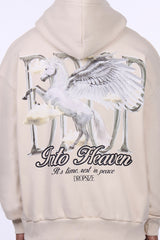 HEAVY OVERSIZE PEGASUS HOODIE COCONUT MILK
