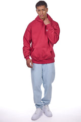 HEAVY OVERSIZE EMBO HOODIE RED