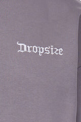 HEAVY OVERSIZE EMBO HOODIE GUL GREY