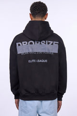 HEAVY OVERSIZE CENSORED HOODIE BLACK