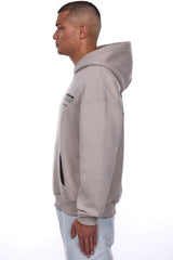 HEAVY OVERSIZE CENSORED HOODIE STONE