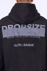 HEAVY OVERSIZE CENSORED HOODIE BLACK