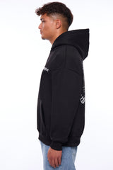 HEAVY OVERSIZE SIDE OF HELL HOODIE BLACK
