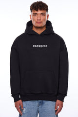 HEAVY OVERSIZE ACHIEVE ANYTHING HOODIE BLACK