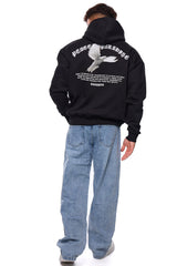 HEAVY OVERSIZE ACHIEVE ANYTHING HOODIE BLACK