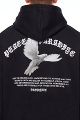 HEAVY OVERSIZE ACHIEVE ANYTHING HOODIE BLACK