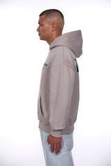 HEAVY OVERSIZE ELITE LEAGUE HOODIE STONE