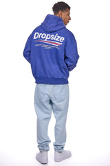 HEAVY OVERSIZE COPYRIGHT HOODIE WASHED BLUE