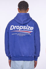 HEAVY OVERSIZE COPYRIGHT HOODIE WASHED BLUE
