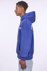 HEAVY OVERSIZE COPYRIGHT HOODIE WASHED BLUE