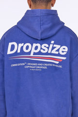 HEAVY OVERSIZE COPYRIGHT HOODIE WASHED BLUE