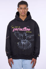 HEAVY OVERSIZE LOUD PARADISE HOODIE BLACK