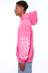HEAVY OVERSIZE LOUD CLIQUE  HOODIE PINK