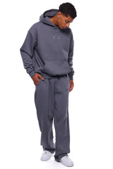 OPEN LEG JOGGER STEEL GREY