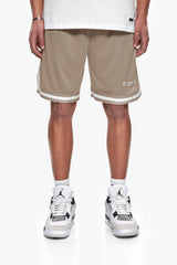 LOGO MESH SHORT SIMPLY TAUPE