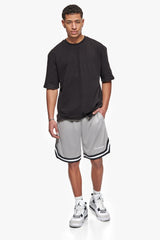 LOGO MESH SHORT LIGHT GREY