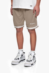 LOGO MESH SHORT SIMPLY TAUPE