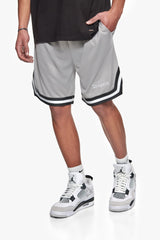 LOGO MESH SHORT LIGHT GREY