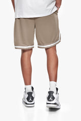 LOGO MESH SHORT SIMPLY TAUPE