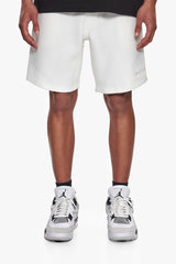 HEAVY EMBO SWEATSHORTS CREAM WHITE