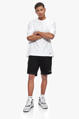 HEAVY EMBO SWEATSHORTS BLACK