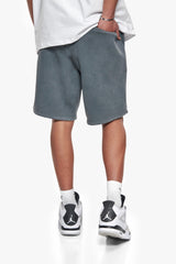 HEAVY EMBO SWEATSHORTS WASHED GREY
